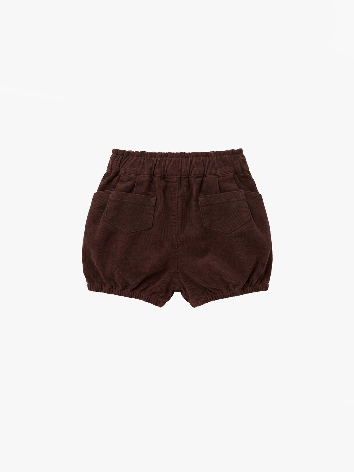 Baby brown needlecord shorts with elastic and pockets – Wedoble – photo 2
