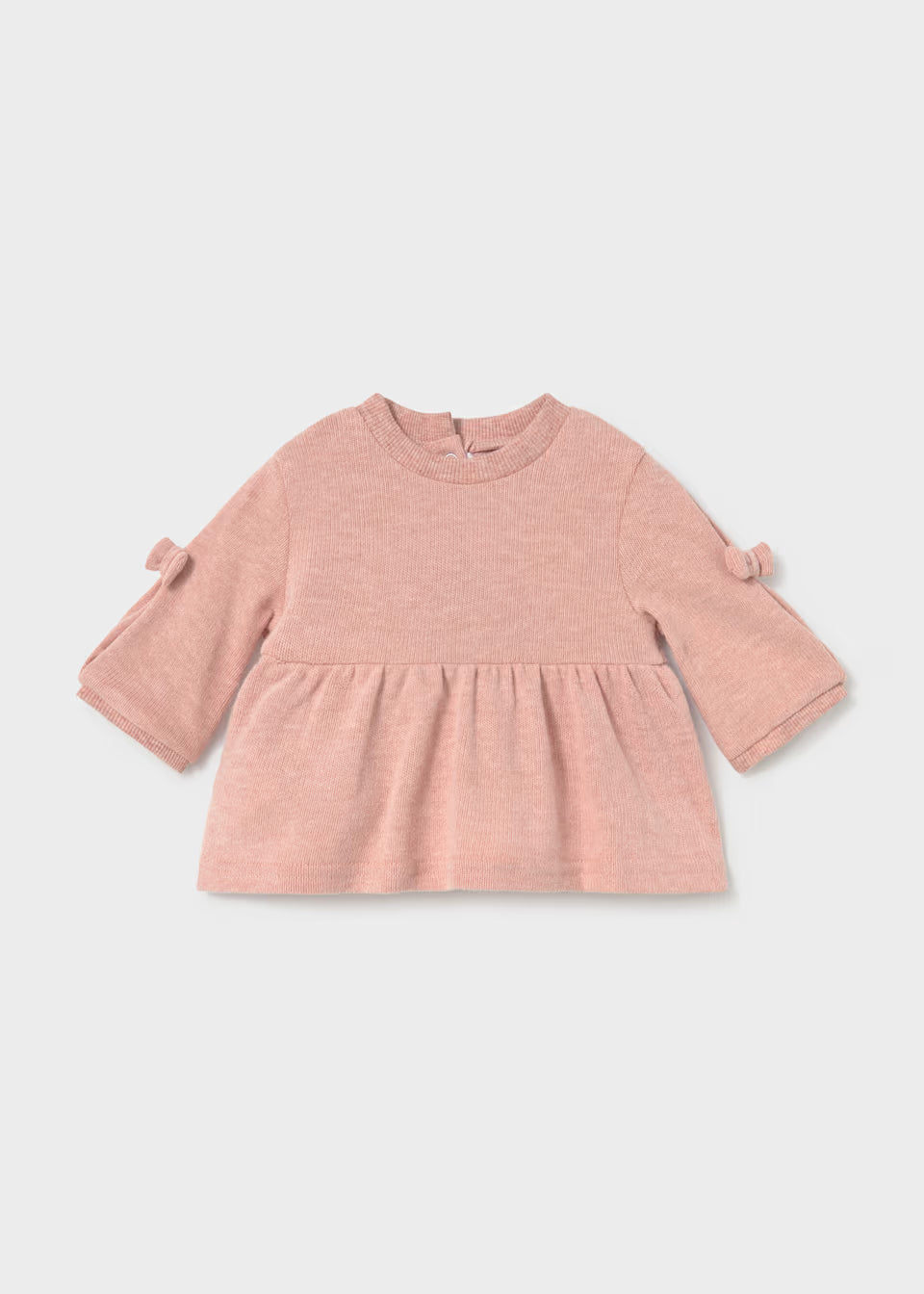 Conjunto de bebé niña con chaleco, camiseta con lazo y leggings de rayas – Mayoral – foto 4