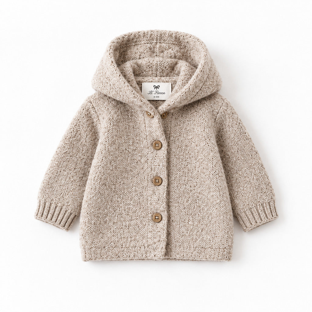 Cardigan con cappuccio - 3371