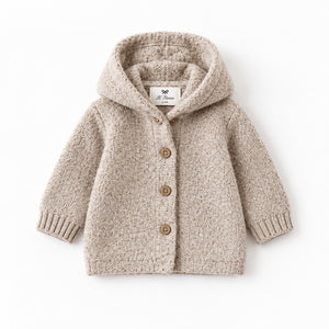 Cardigan con cappuccio - 3371