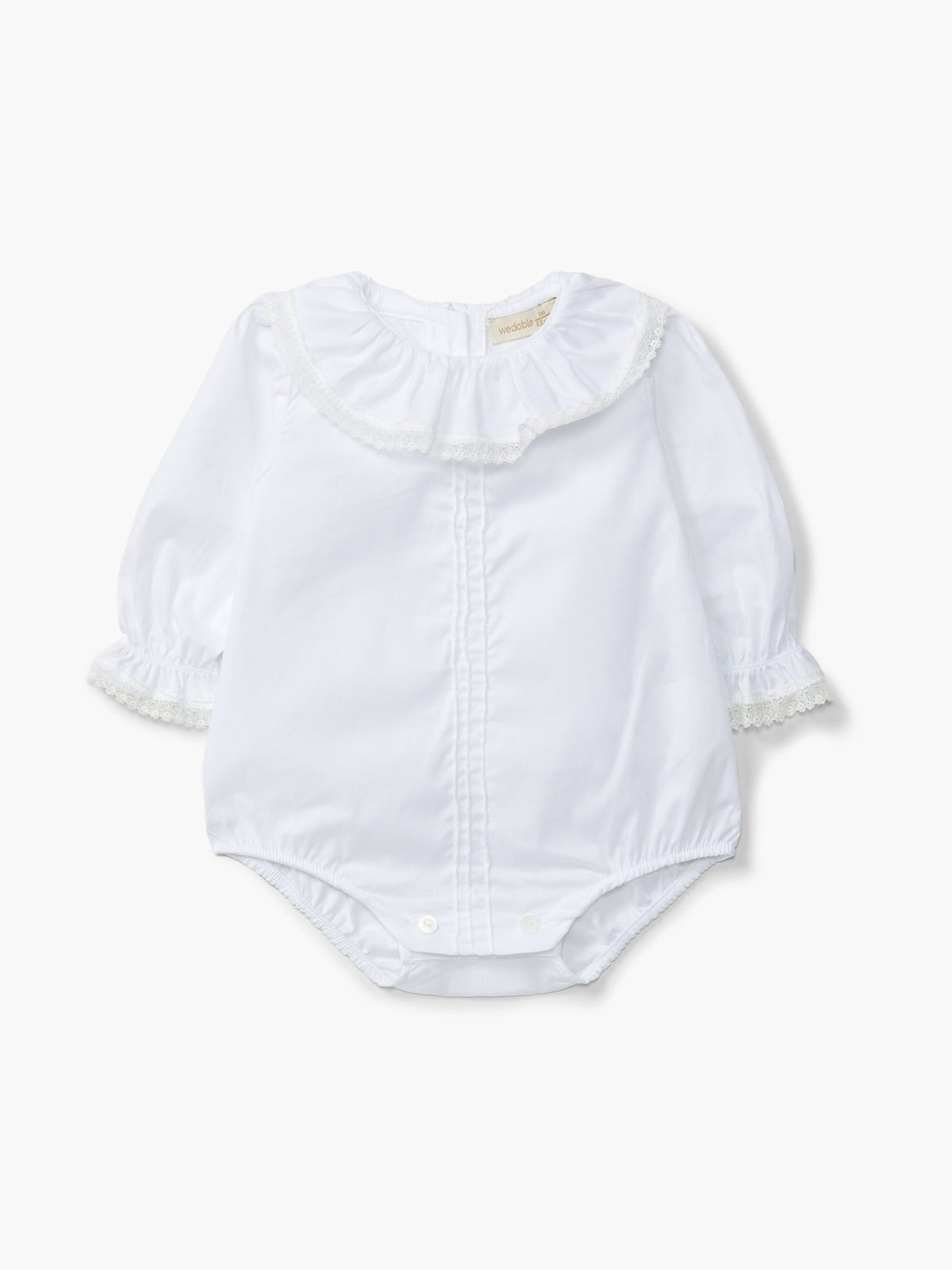 Cotton bodysuit with frill detail 01920A