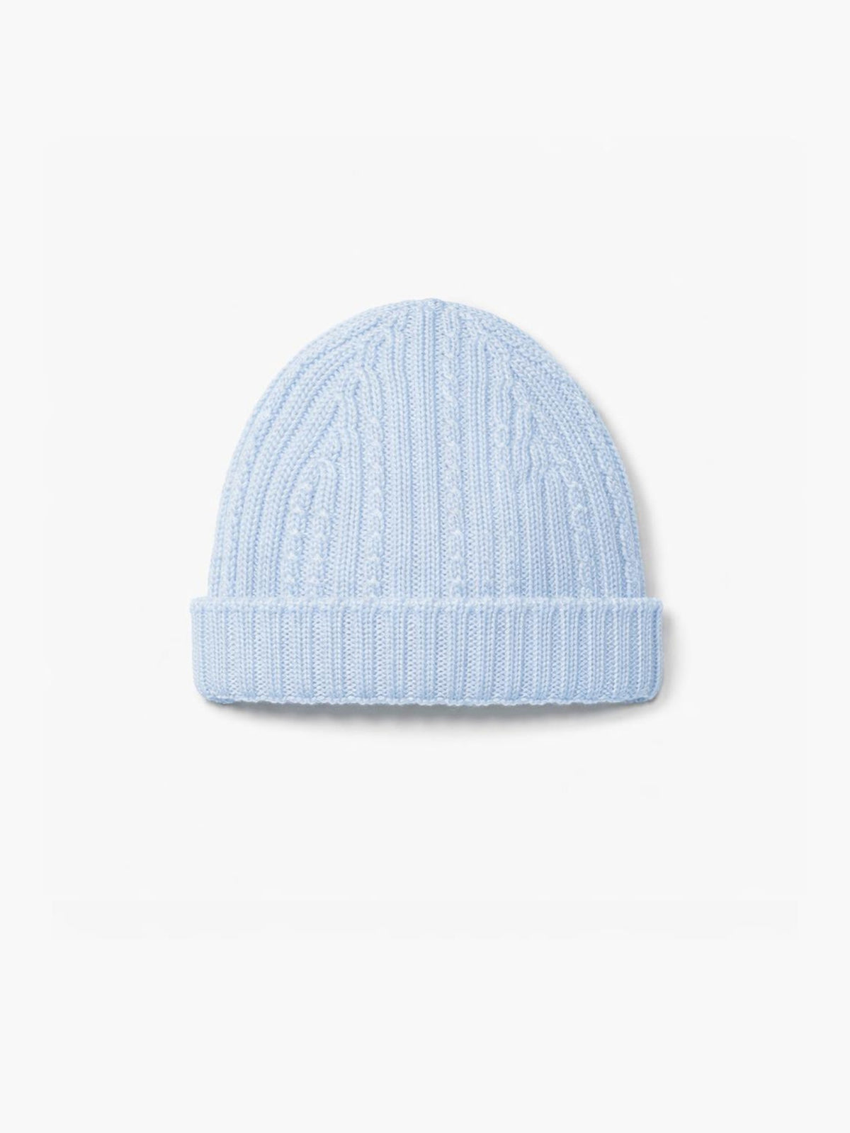 Beanie knitted in merino wool 04307B