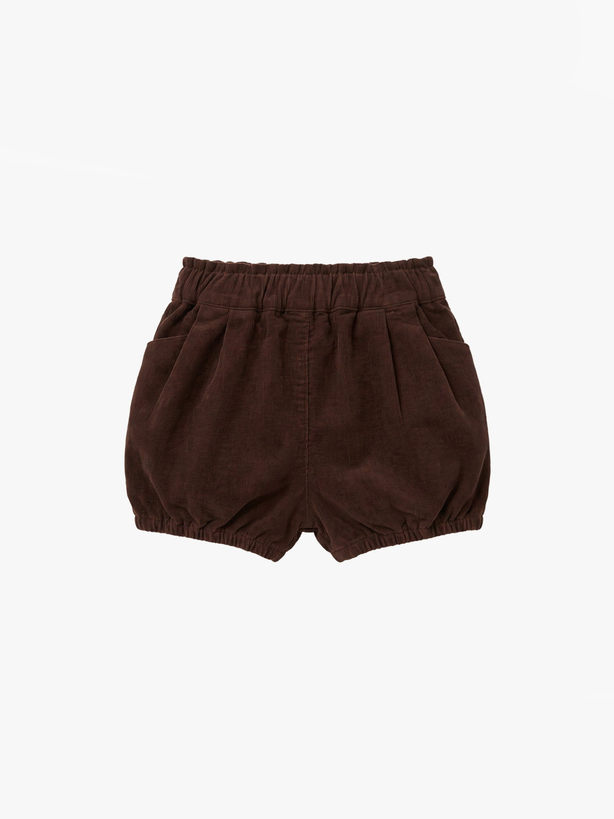 Baby brown needlecord shorts with elastic and pockets – Wedoble