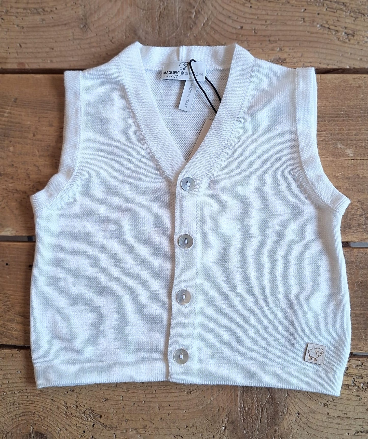 gilet in filo di cotone bio - 2005
