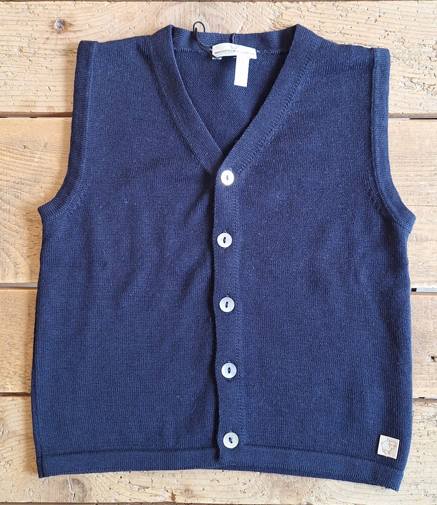 gilet in filo di cotone bio - 2005
