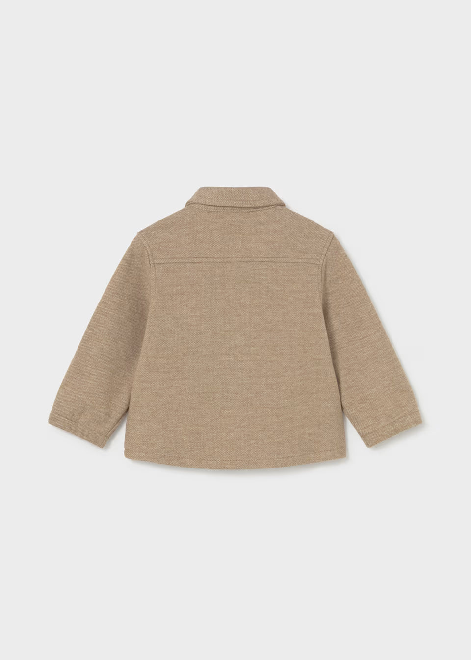 Sobrecamisa infantil color trufa con bolsillo y mapache bordado – Mayoral – foto 3