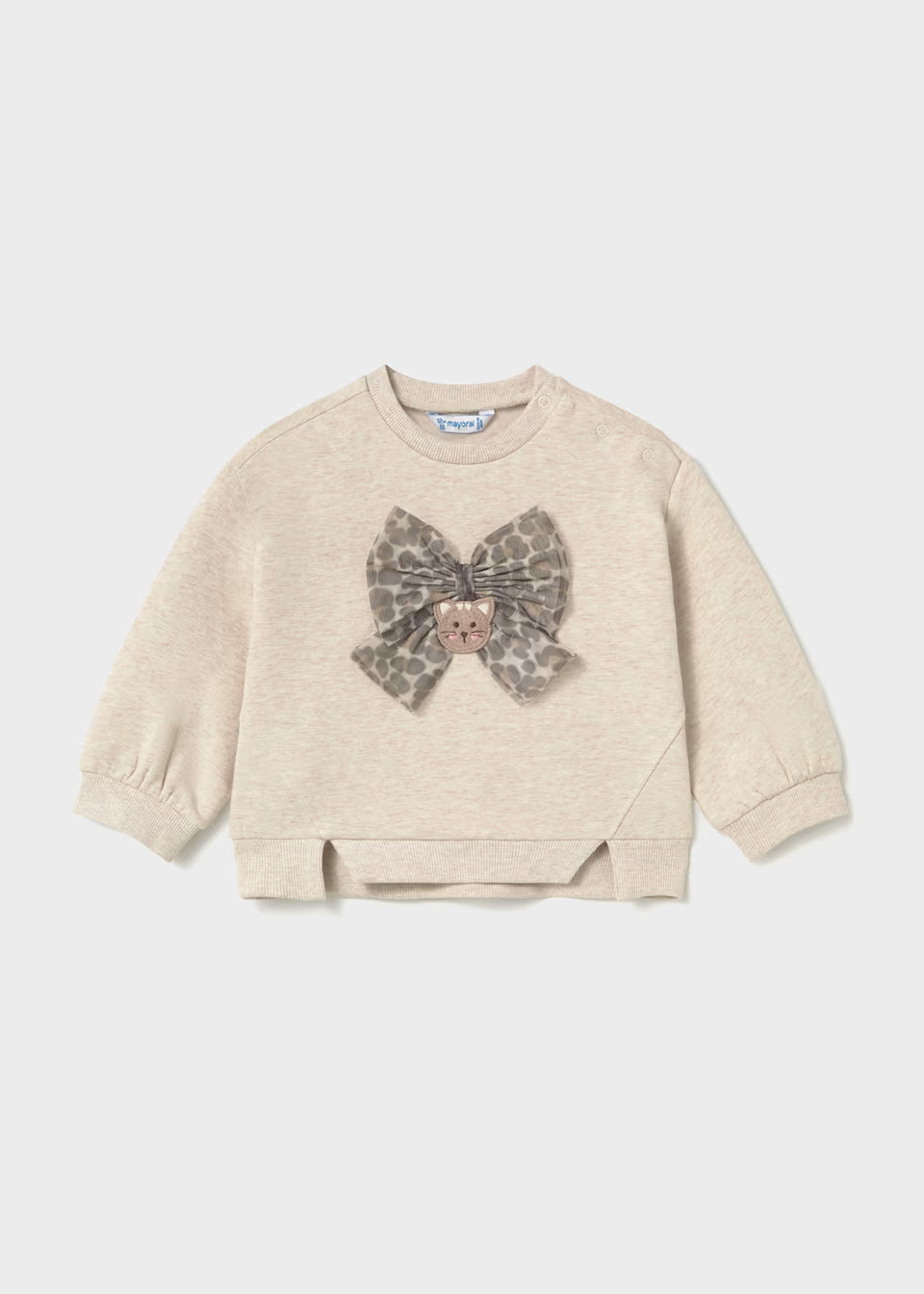 Jersey infantil verde salvia con caniche aplicado – Mayoral – foto 5