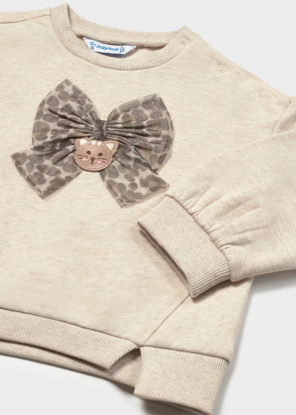 Jersey infantil verde salvia con caniche aplicado – Mayoral – foto 6