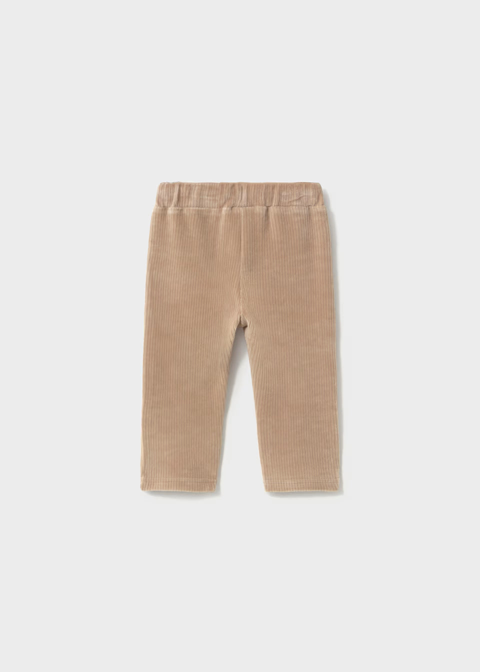Pantalone bambini punto panno a coste color nocciola con coulisse – Mayoral – foto 2