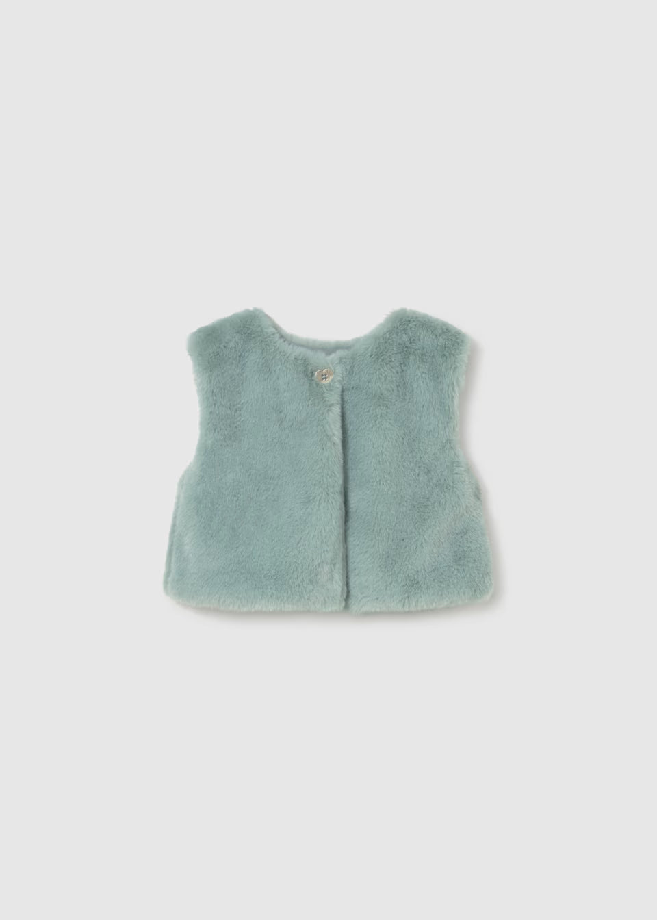 Completo bambina con gilet in pelo verde e leggings a fiori – Mayoral – foto 4