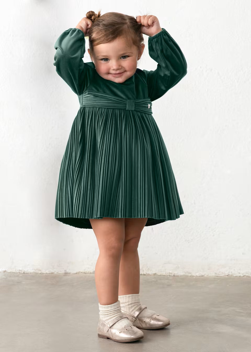 Vestito velluto plissettato 2902