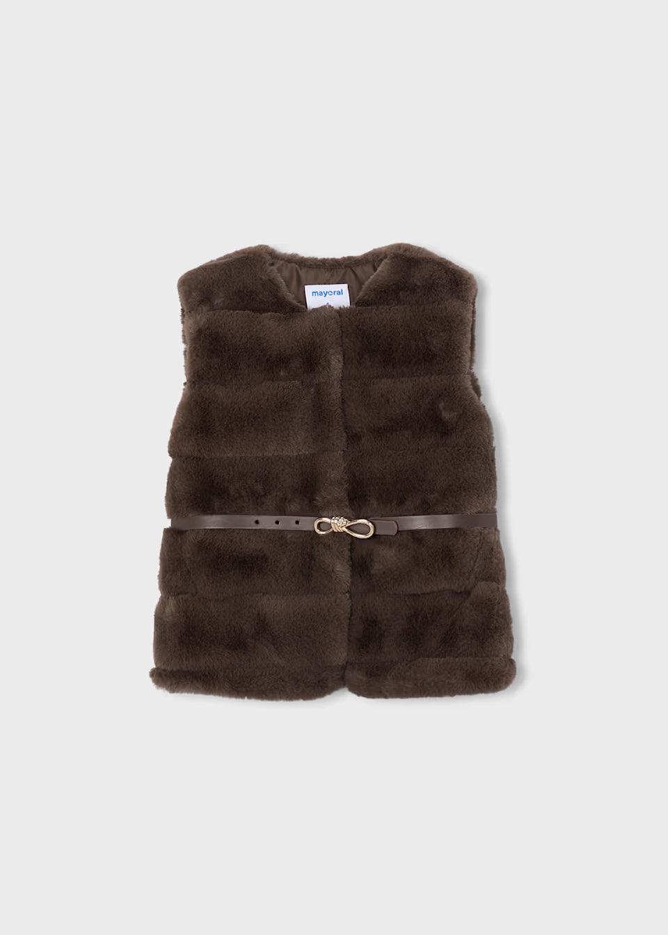 Gilet pellicciotto con cintur 4328