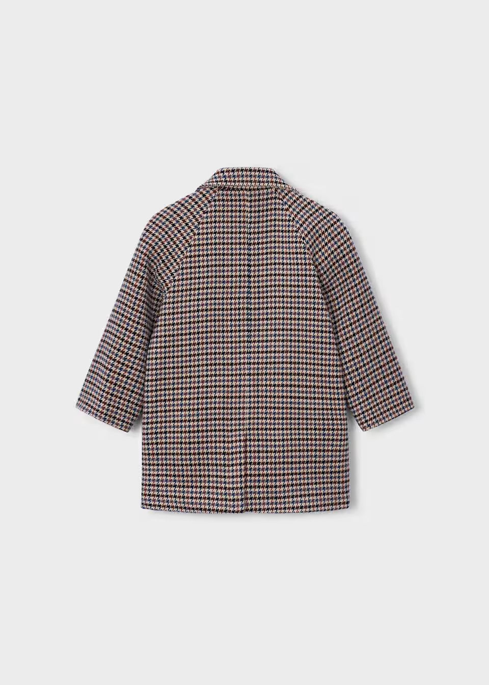 Girls' double-breasted check cloth coat with lapels – Mayoral – photo 4