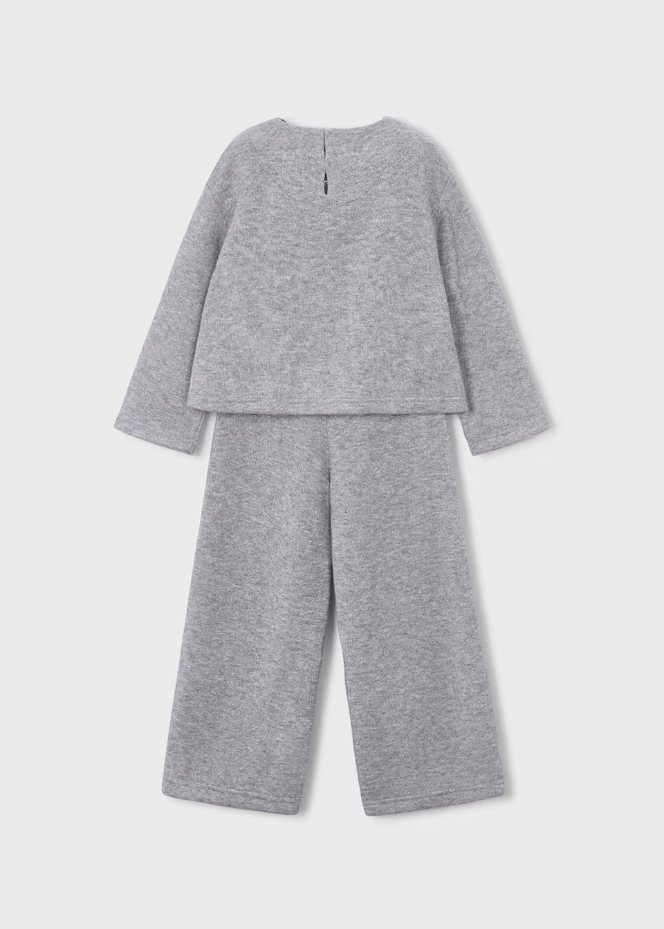 Ensemble fille haut et pantalon gris avec nœuds en tulle – Mayoral – photo 5