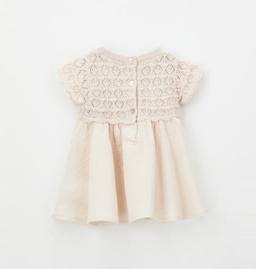 abito tricot con manica-3G719