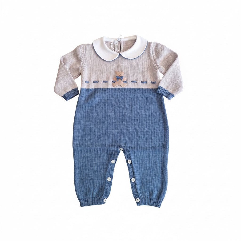 Tutina bicolore con orsetto - 330
