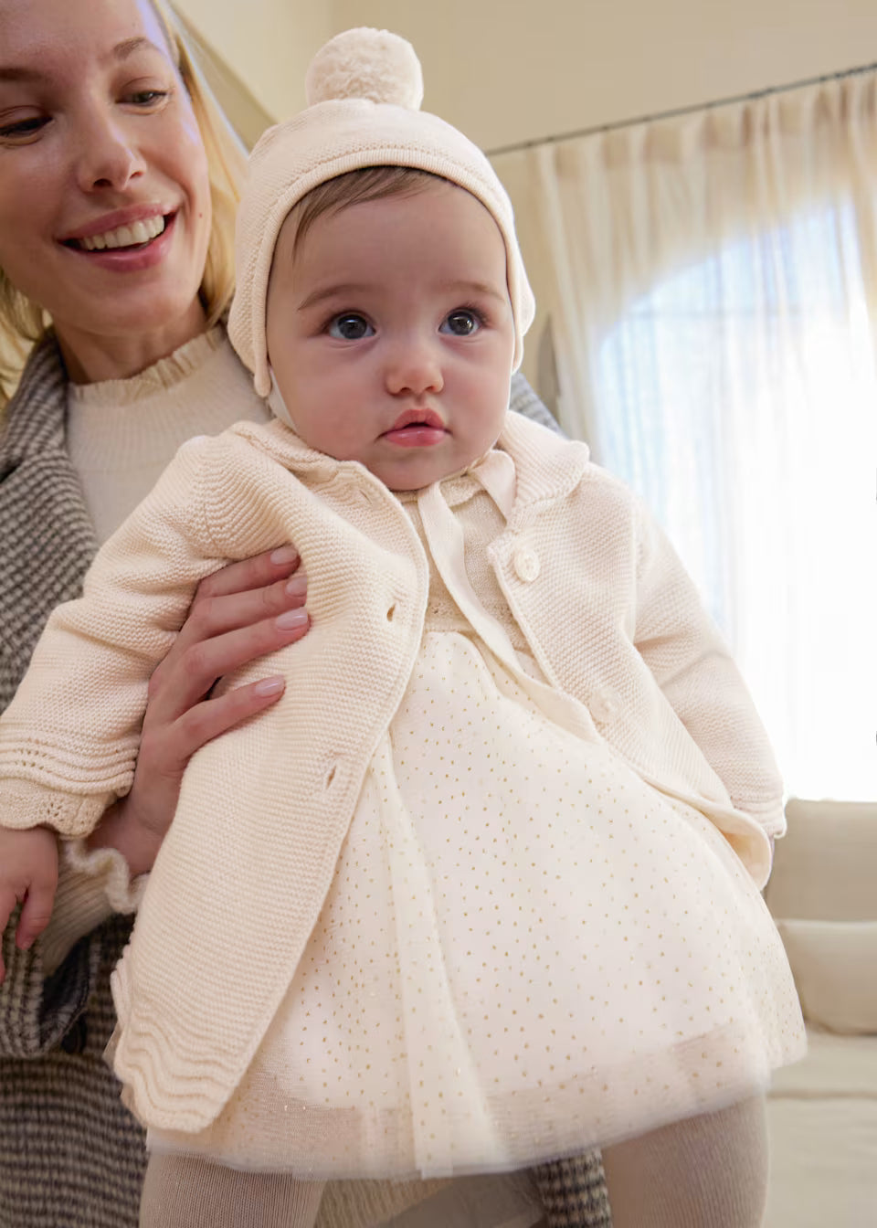 Cappotto tricot con cappello 2403