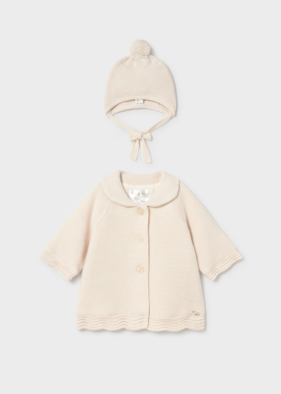 Cappotto tricot con cappello 2403