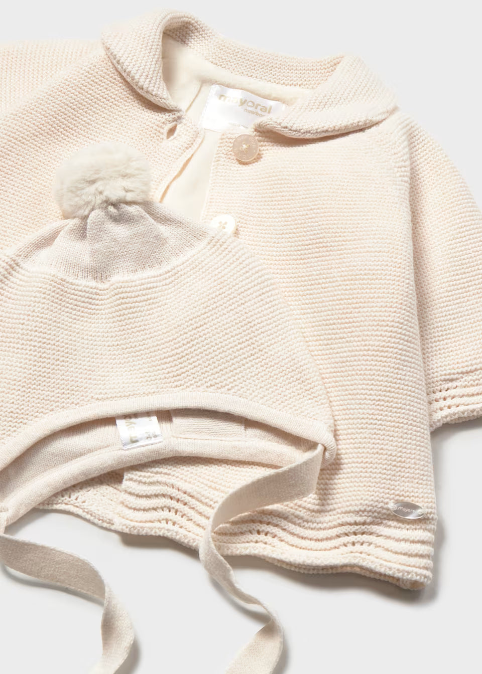 Cappotto tricot con cappello 2403